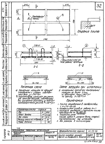 ПЛОСКАЯ ПЛИТА ПТП 18-16