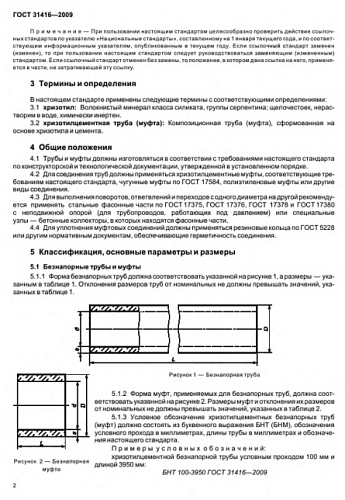 ТРУБА ХРИЗОТИЛЦЕМЕНТНАЯ БНТ 250
