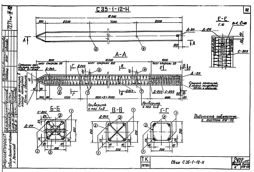 СВАЯ ЭНЕРГЕТИЧЕСКАЯ С 35-1-12-Н