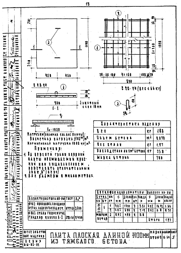 ПЛИТА ПЛОСКАЯ ПТП11-9