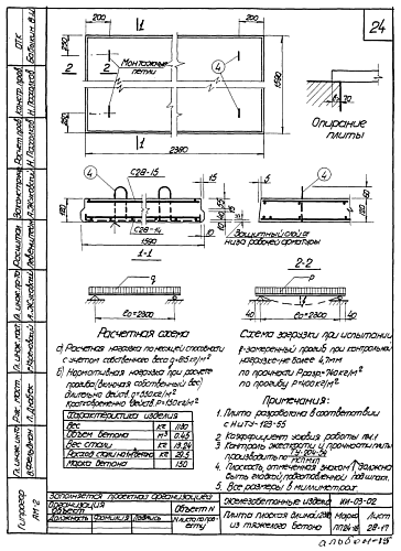 ПЛОСКАЯ ПЛИТА ПП 24-16