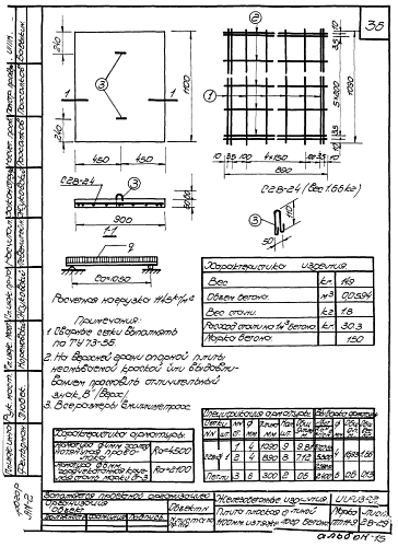 ПЛОСКАЯ ПЛИТА ПТП 11-9
