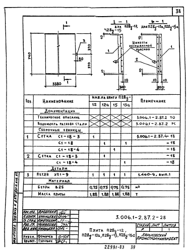 ПЛИТА КАНАЛОВ П 28д-12 (15)