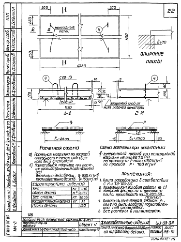 ПЛОСКАЯ ПЛИТА ПТП 26-12