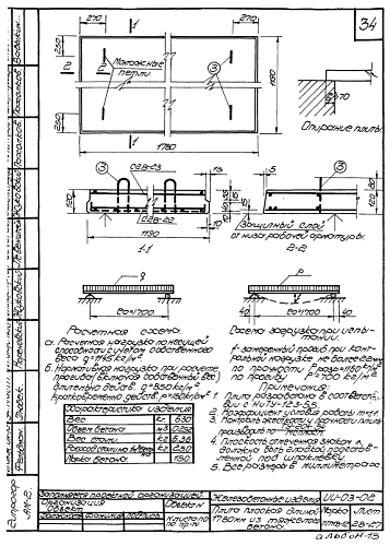 ПЛОСКАЯ ПЛИТА ПТП 18-12